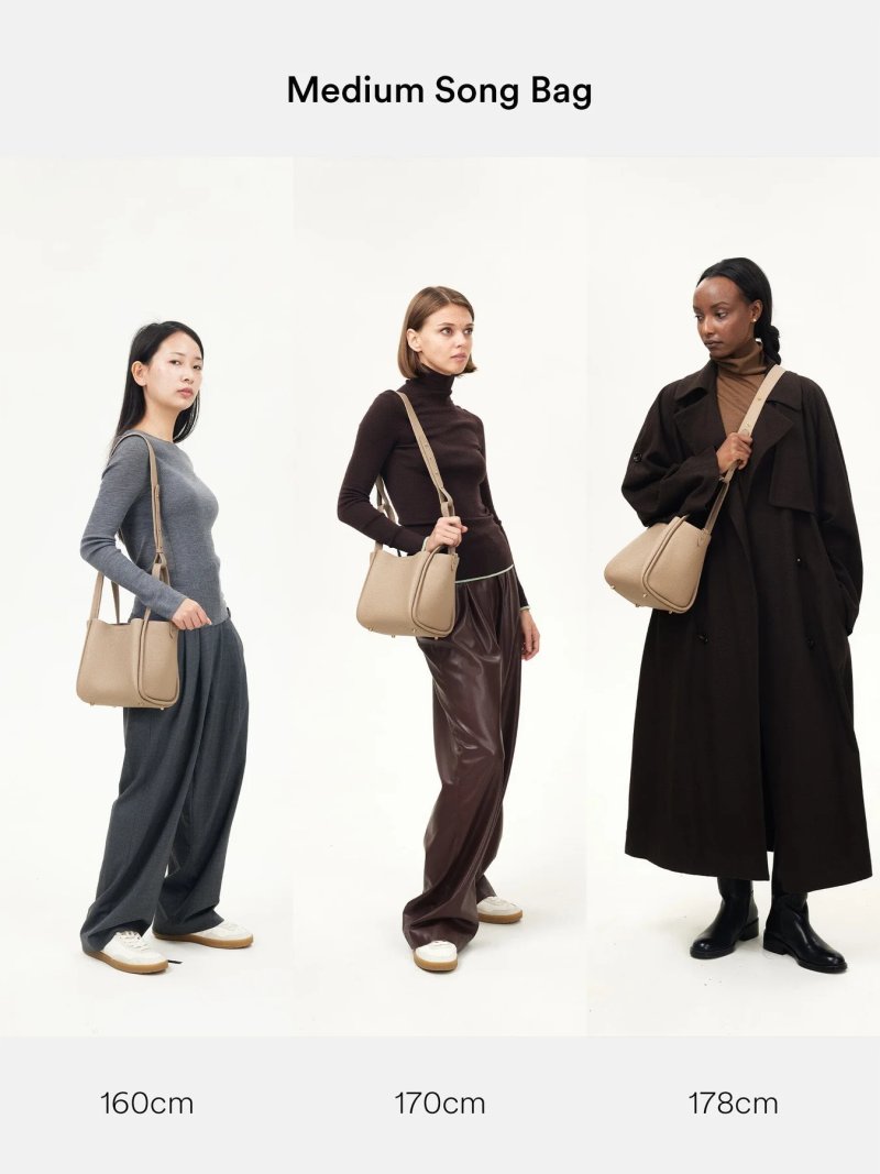 Basket series leather bucket bag