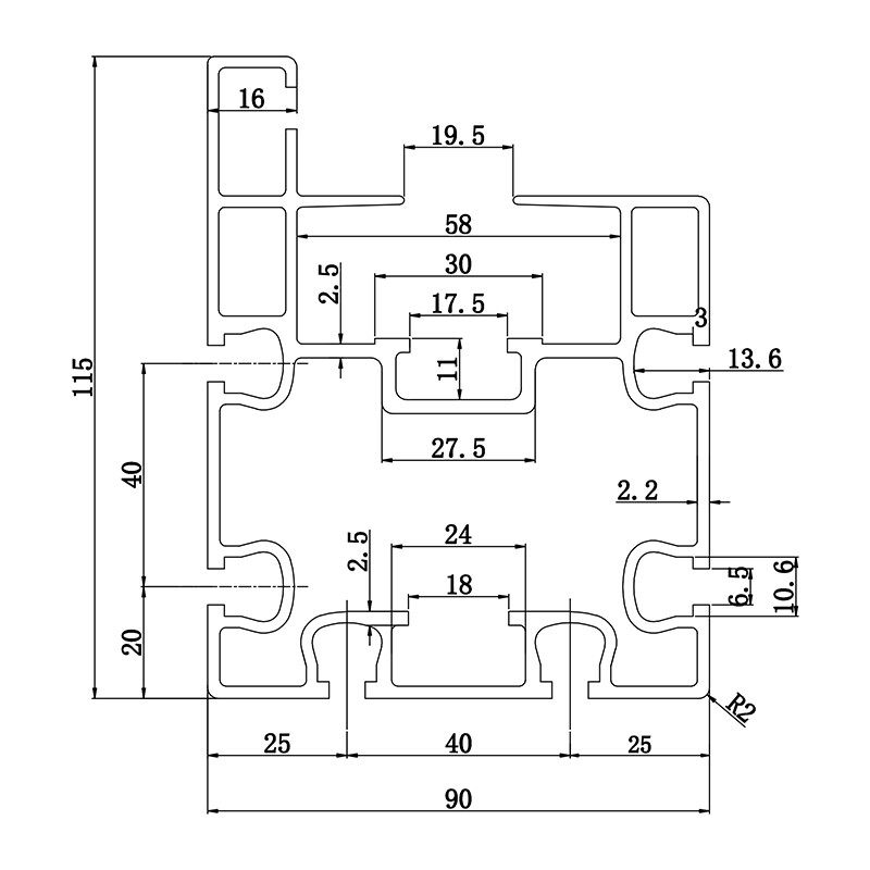 Multiple-speed chain profilee 90-115