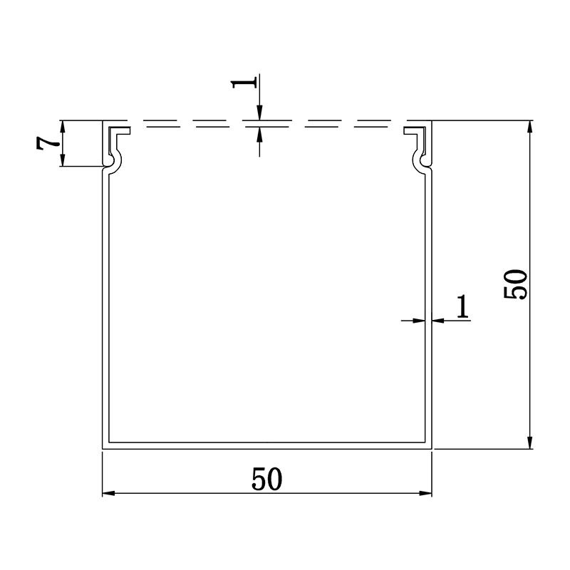Wire tube profile 5050