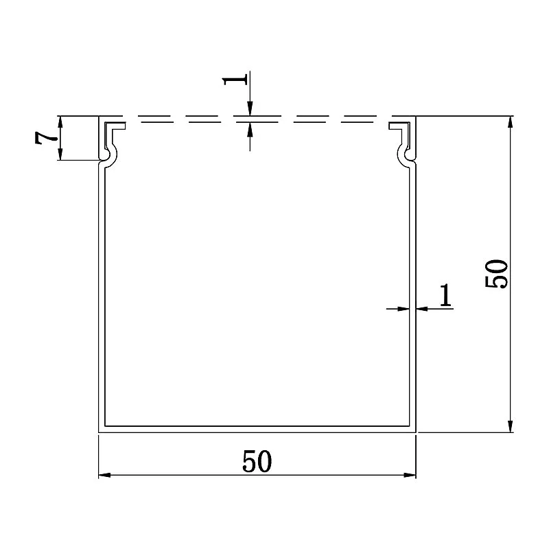 Wire tube profile 5050