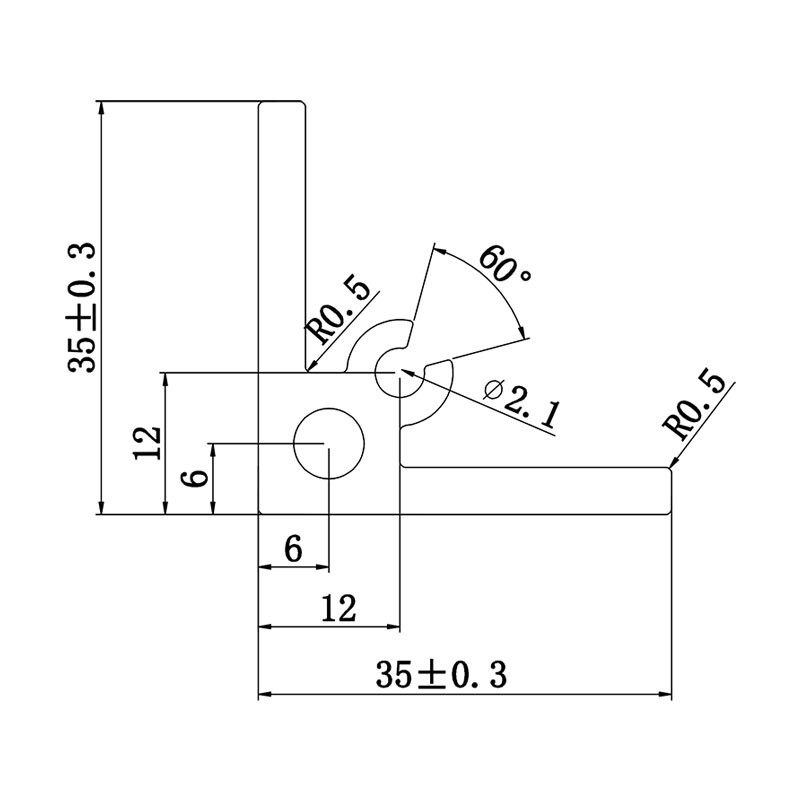 Bracket profile 3535
