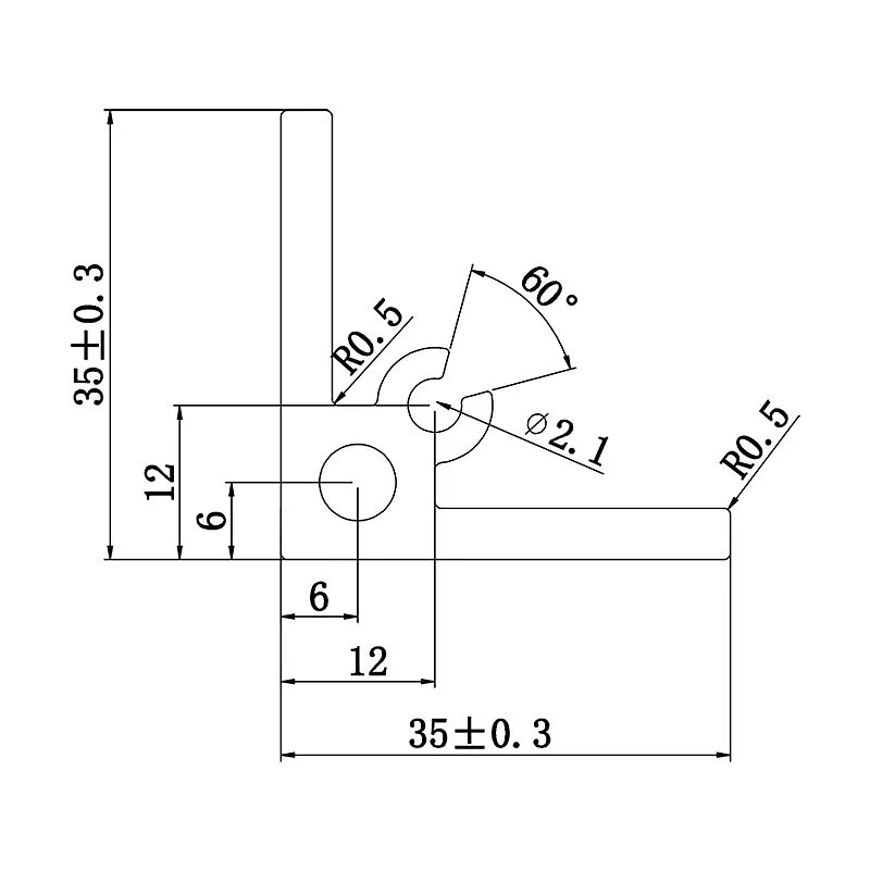 Bracket profile 3535