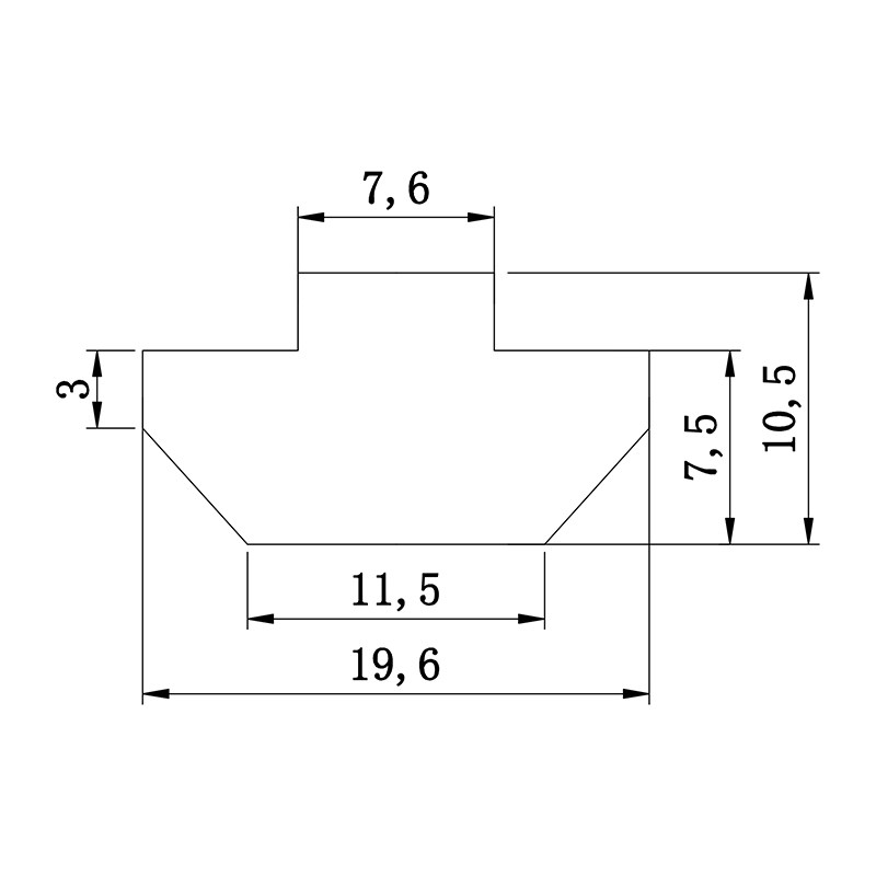 Connector profile 8-8-19.6