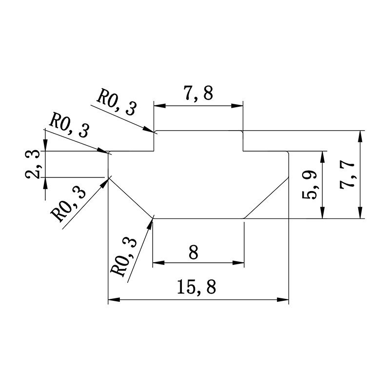 Connector profile 8-6-15.8