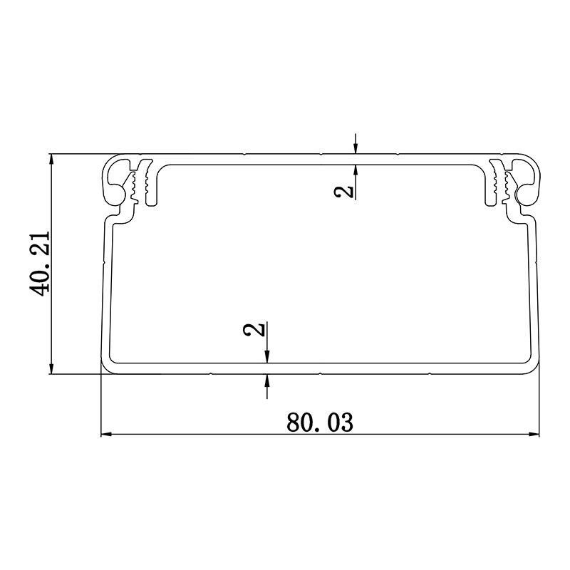 Wire tube profile 4080