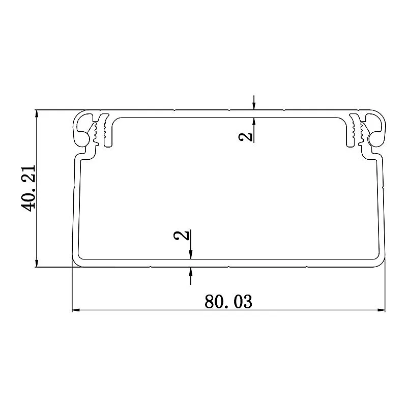 Wire tube profile 4080