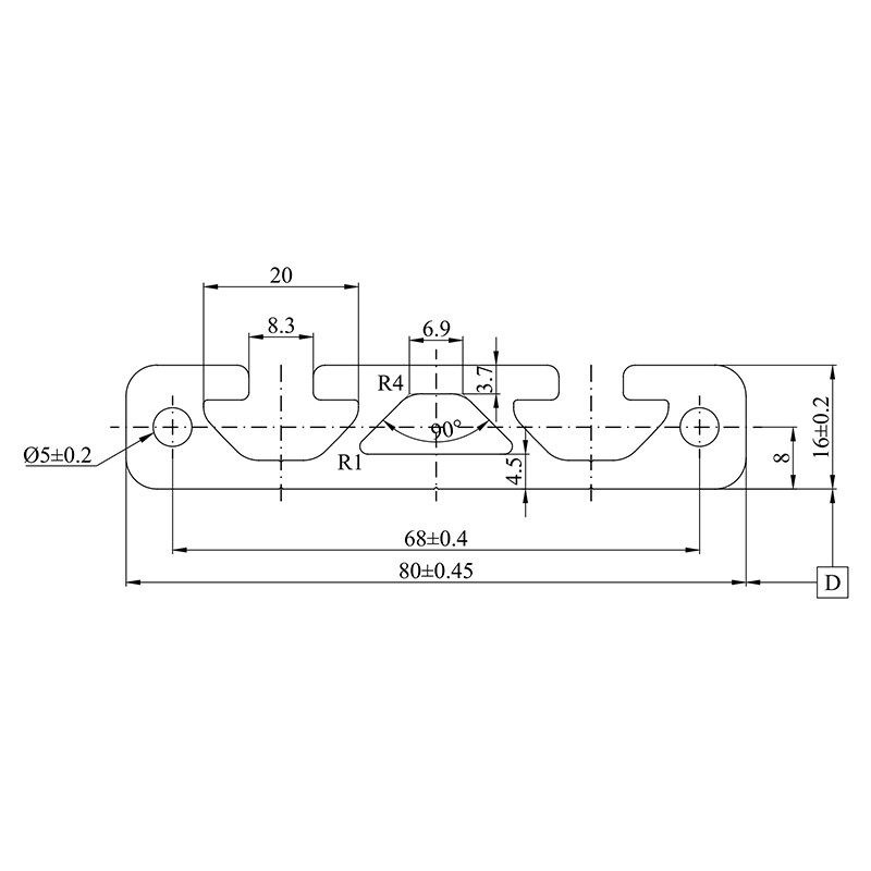 Aluminum slot profile 1680