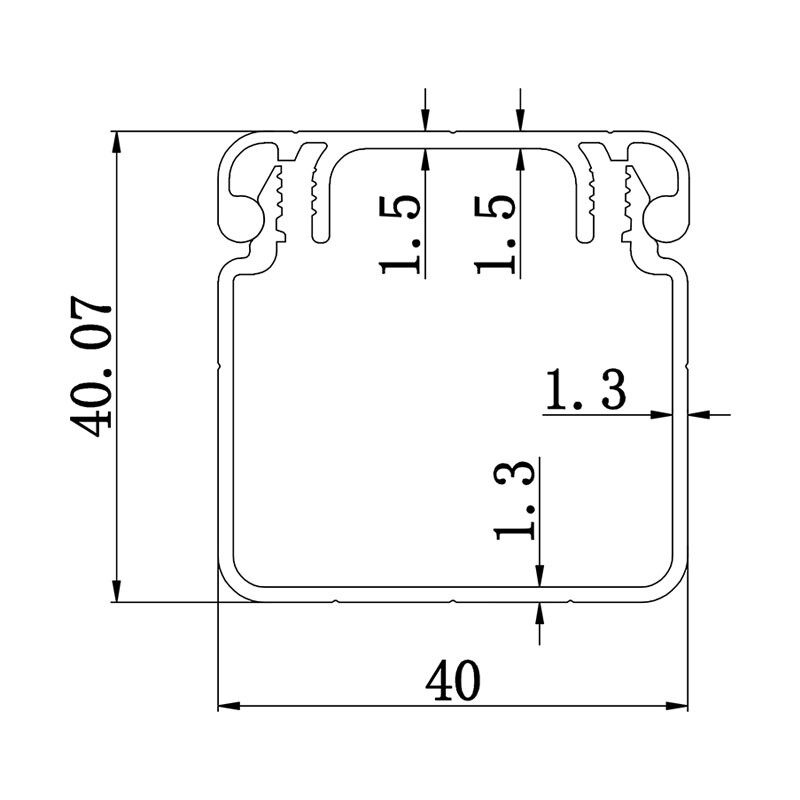 Wire tube profile 4040