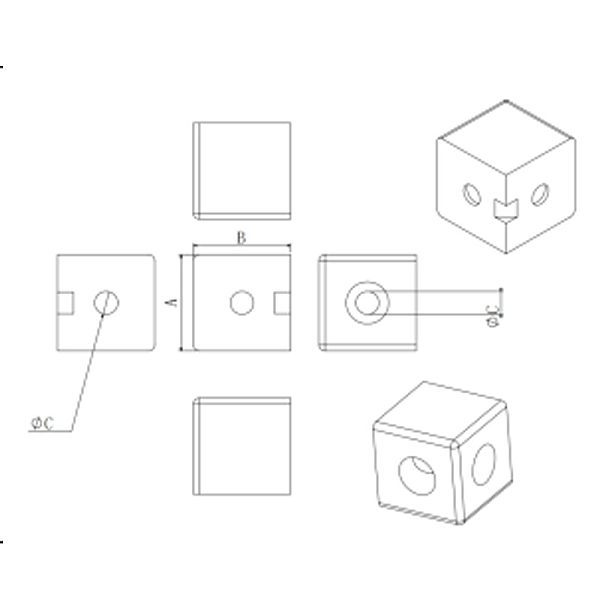 Two way connector 4545