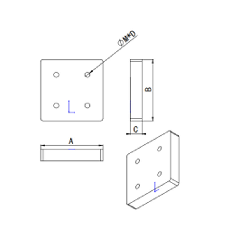 End face connecting plate 3060